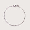 Silver Fine Paperclip Bracelet