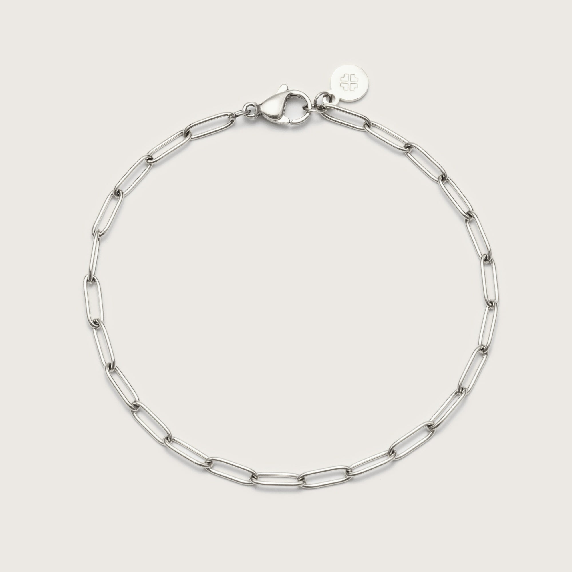 Silver Paperclip Bracelet