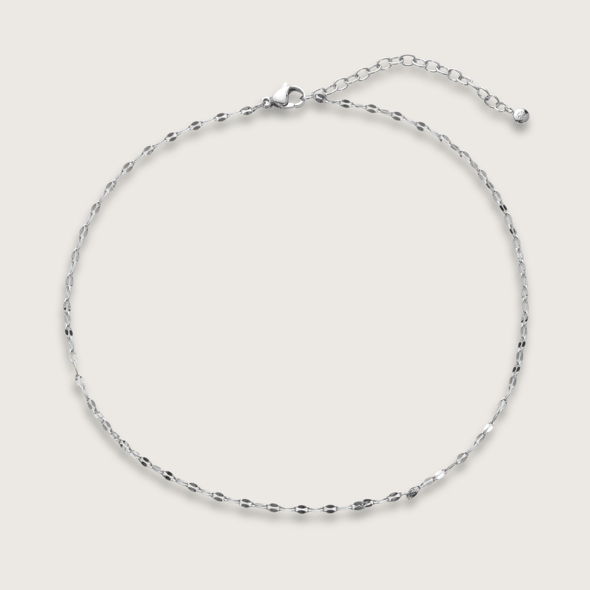 Silver Mirror Chain Choker