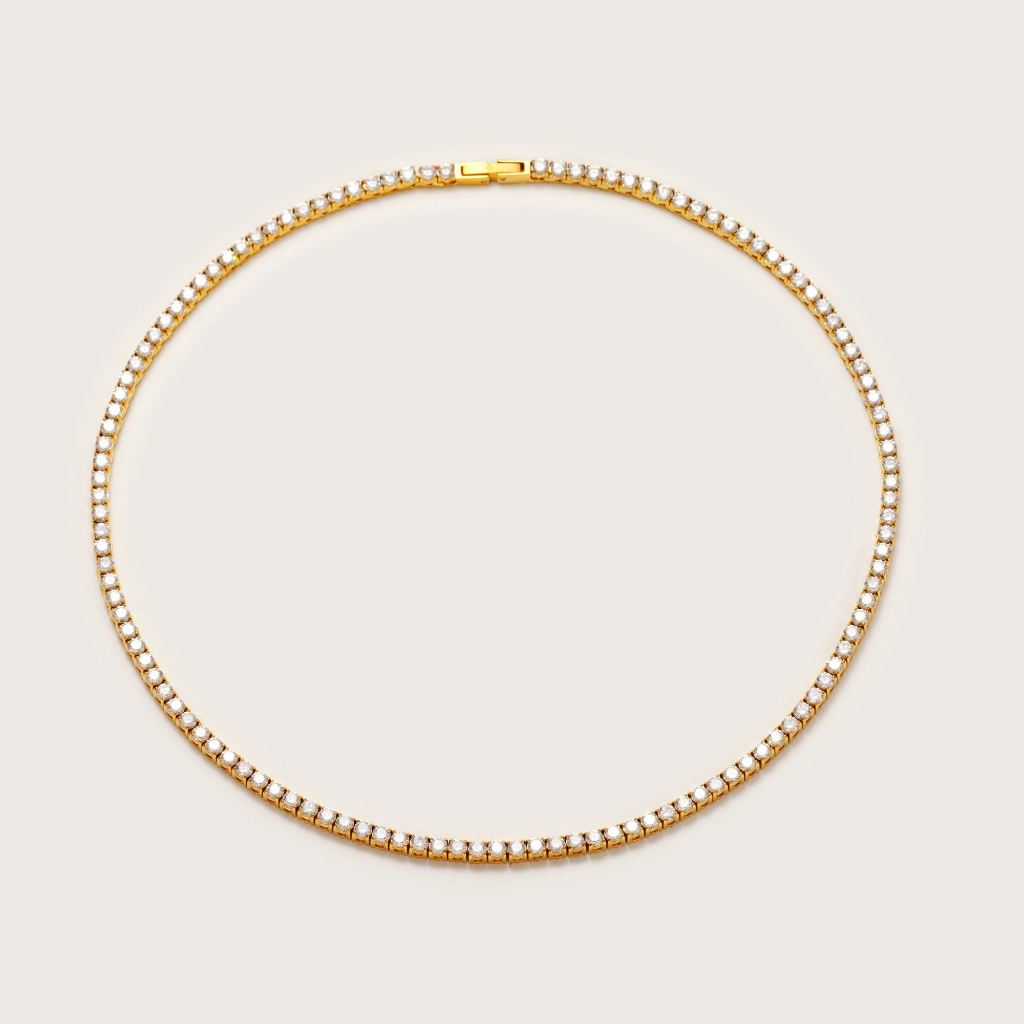Gold Tennis Necklace