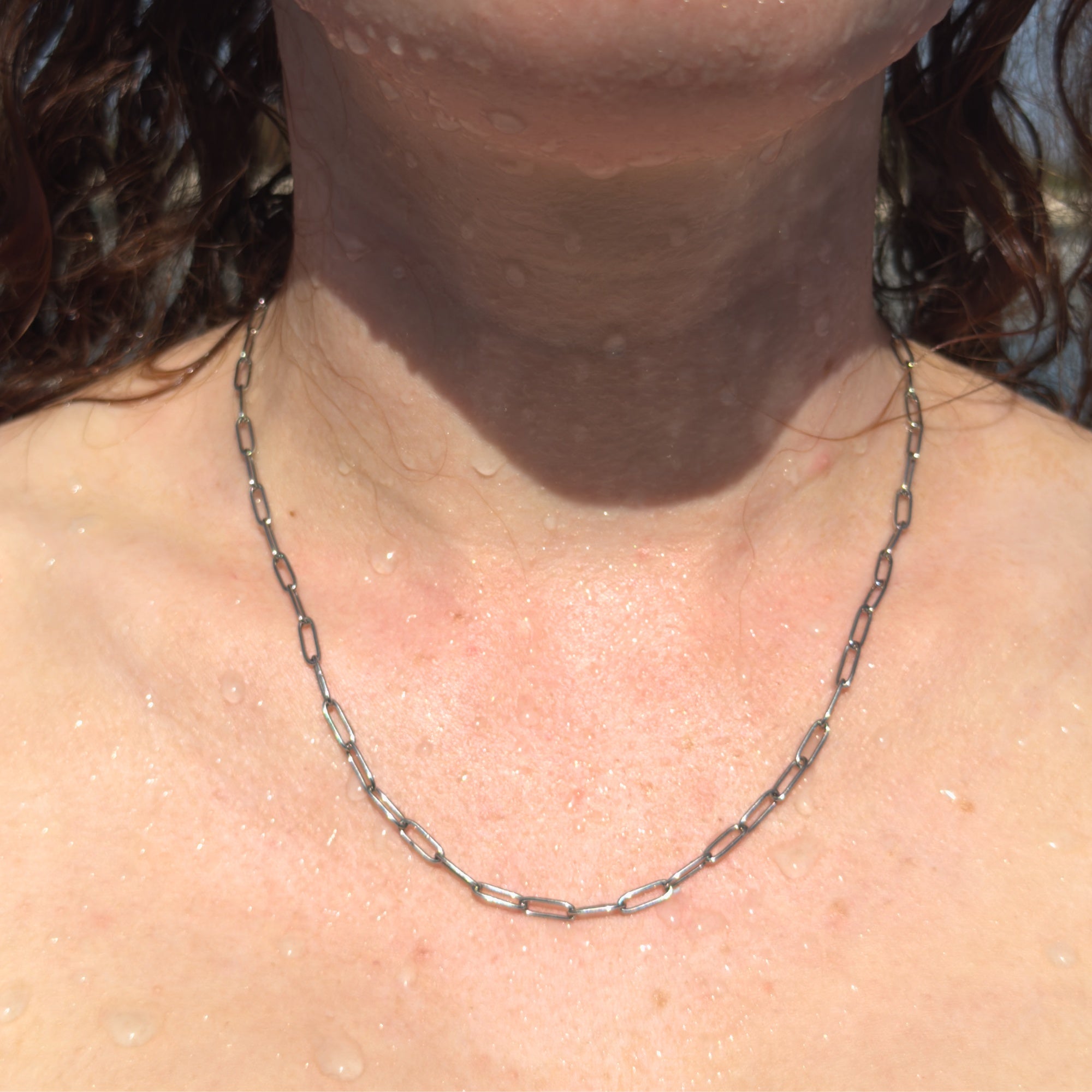 Silver Paperclip Necklace