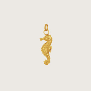 Gold Seahorse Necklace Charm