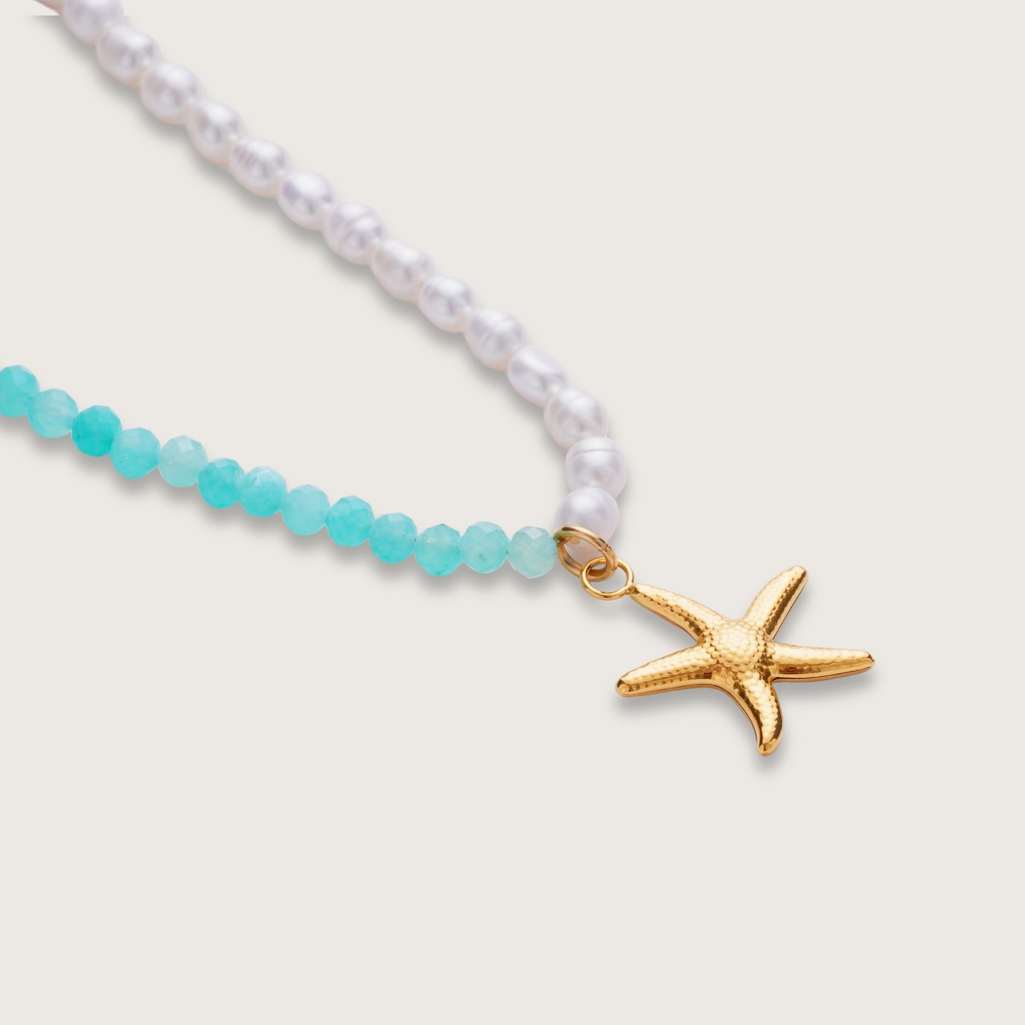 Gold Ona Starfish Necklace