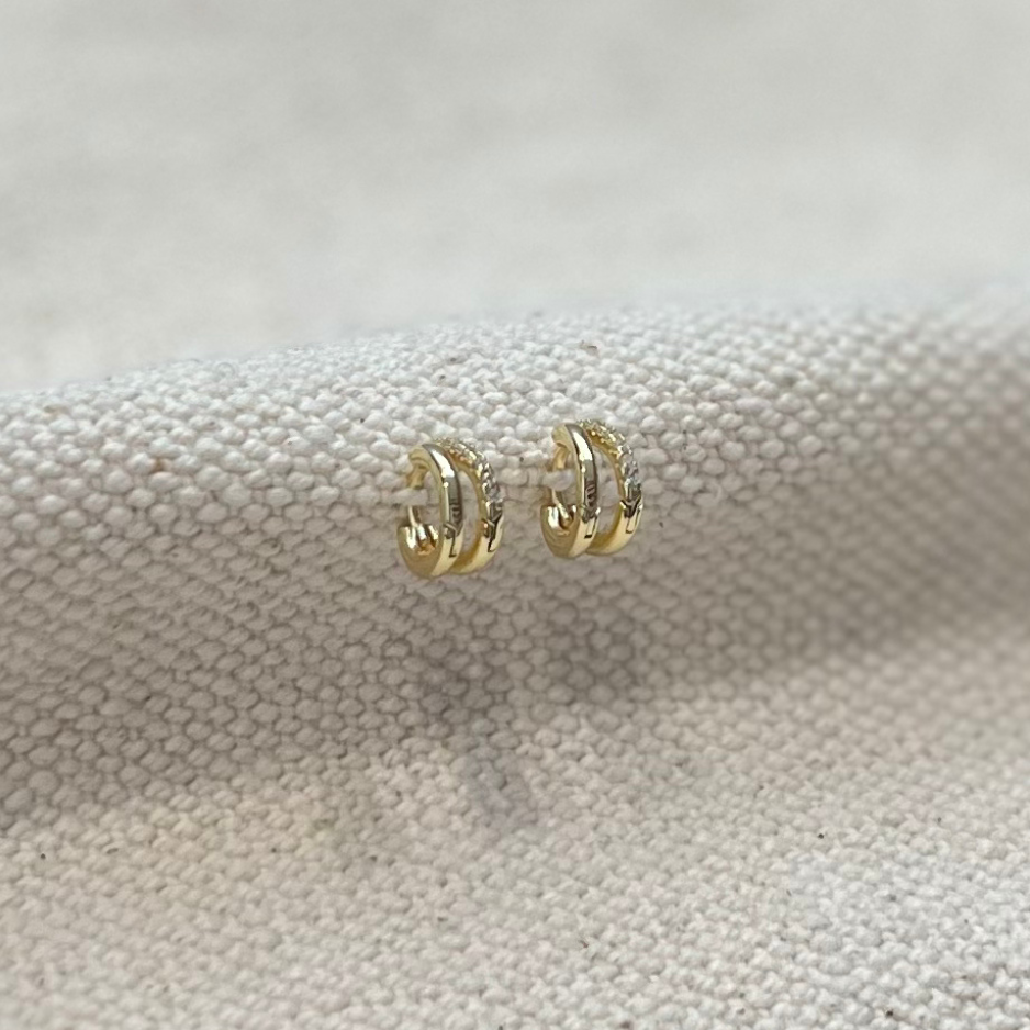 Sample - Gold Double CZ Cartilage Clickers