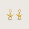 Gold Starfish Earring Charms