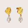 Gold Balearic Pearl Studs - Pre-order