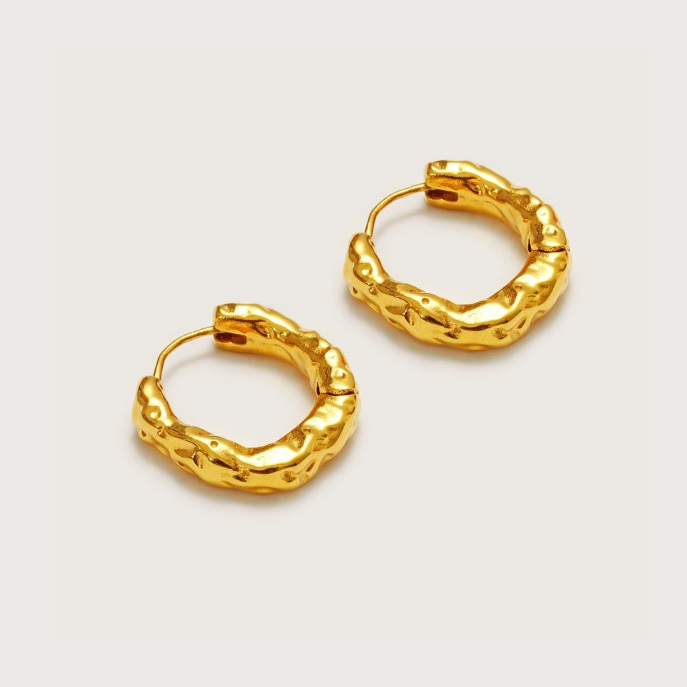 Gold Aura Hoops