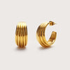 Gold Dune Hoops