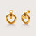 Gold Infinity Statement Studs – bold waterproof gold statement earrings