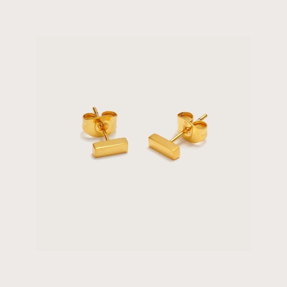 Gold Linear Studs