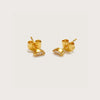 Gold Marquise Studs