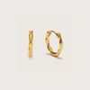 Gold Ethereal Huggies