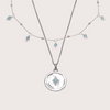 Silver Ethereal Amazonite Necklace Layering Set
