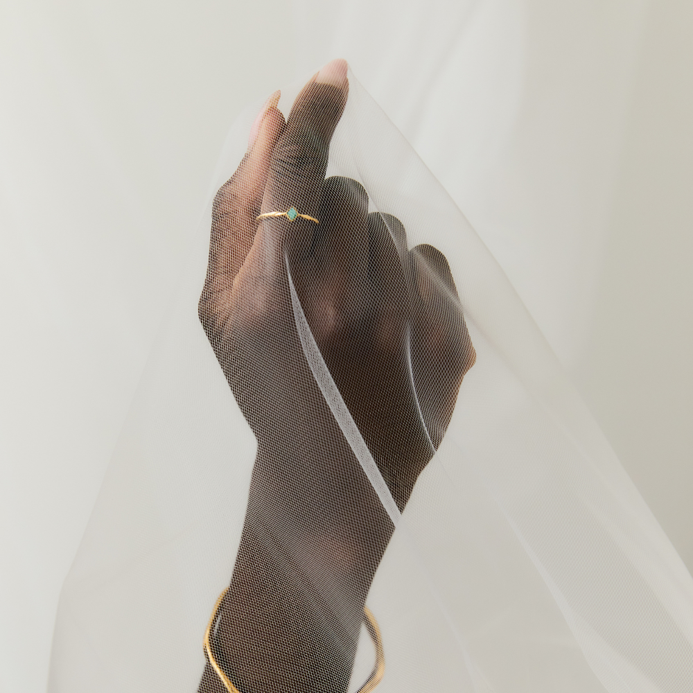Gold Ethereal Amazonite Ring