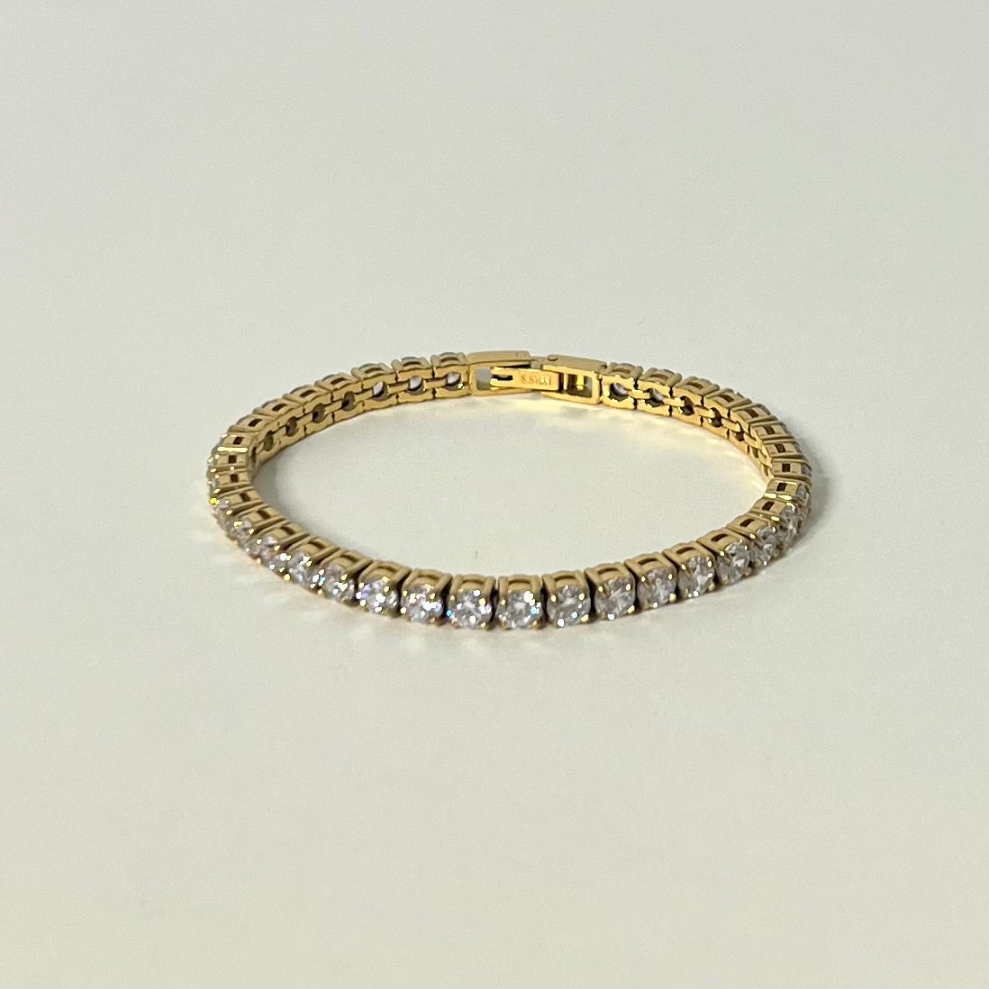 Sample Sale Gold Tennis Bracelet 16cm (Waterproof)