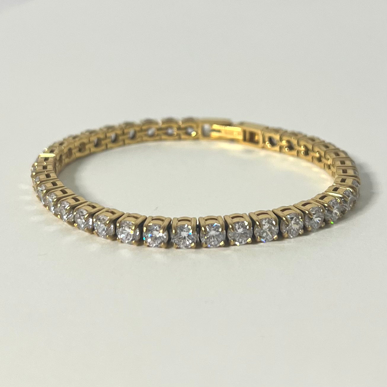 Sample Sale Gold Tennis Bracelet 16cm (Waterproof)