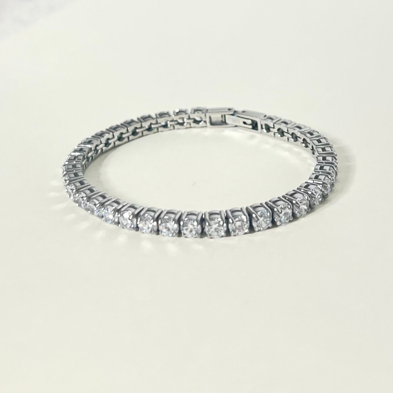 Sample Sale Silver Tennis Bracelet - 16cm (Waterproof)