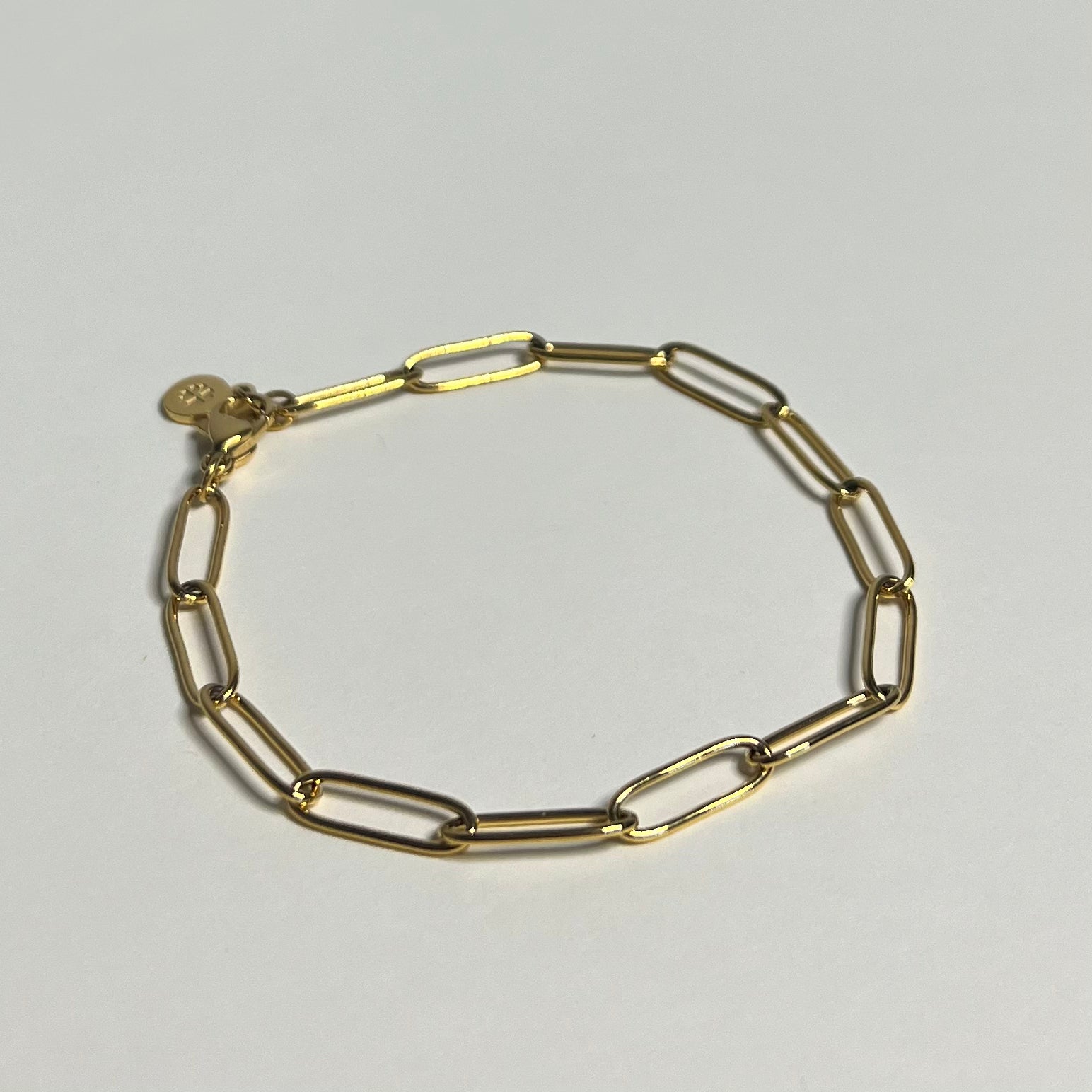 Sample Sale Gold Paperclip Bracelet - 17cm (Waterproof)