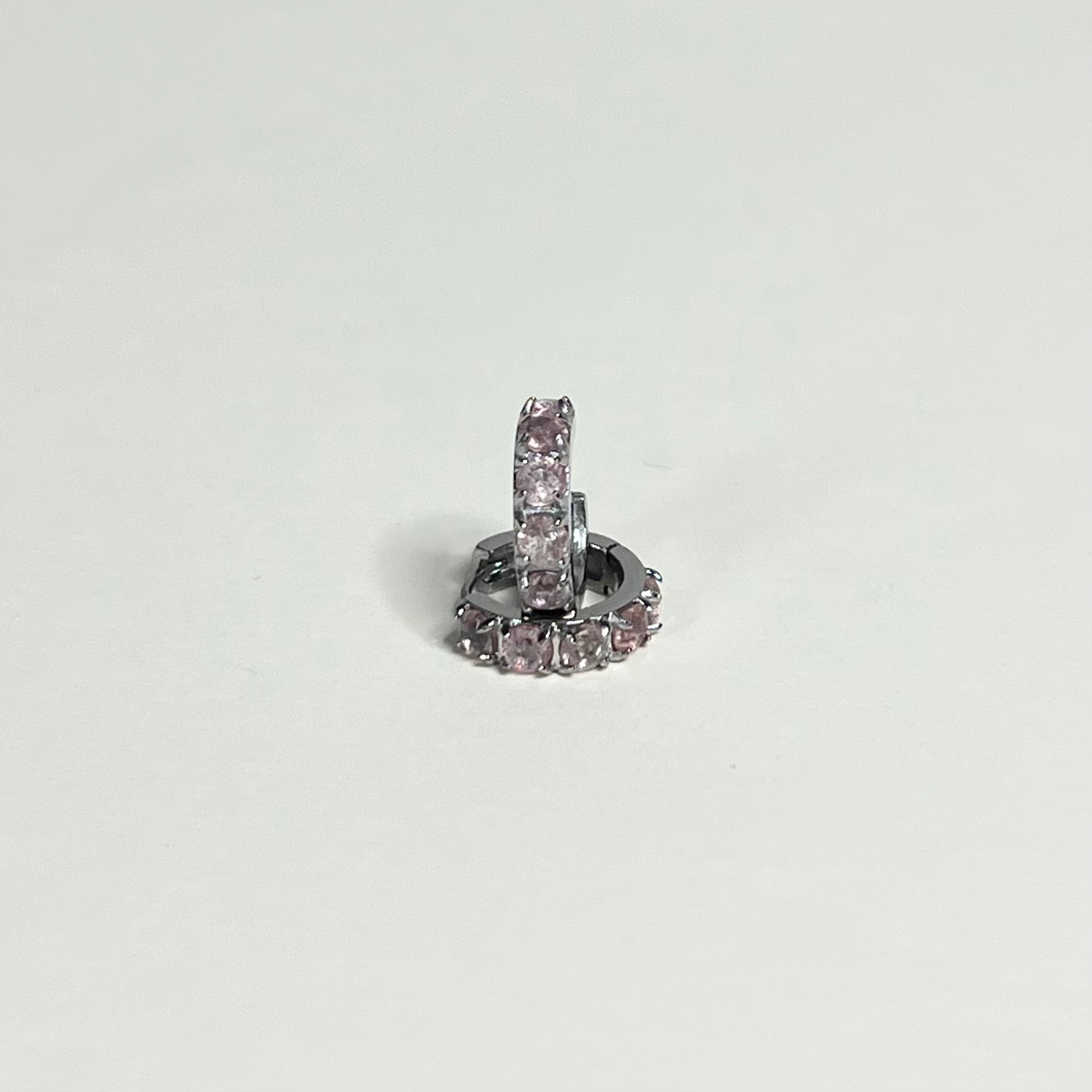 Sample Sale Silver Strawberry Quartz Huggies (Waterproof)