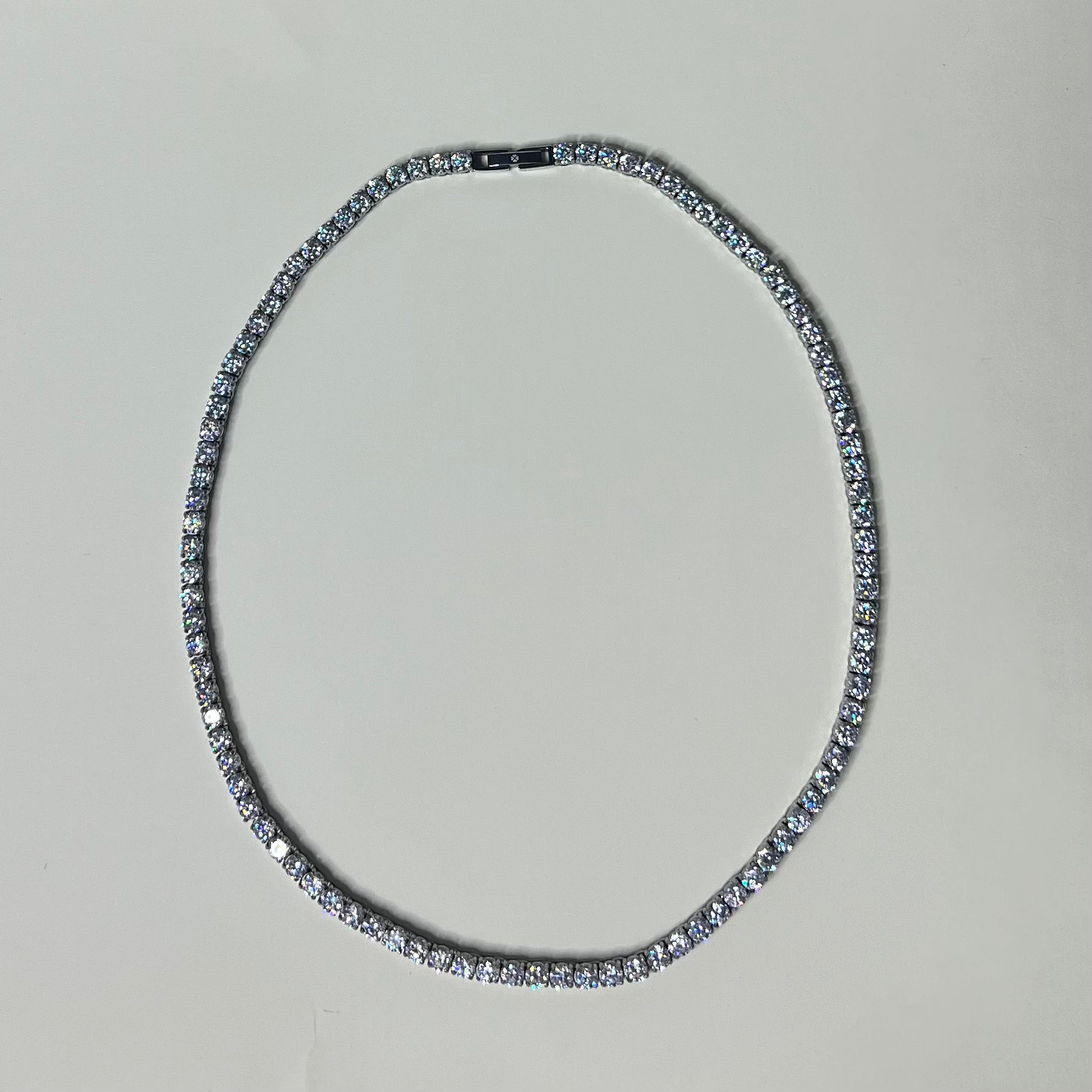 Sample Sale Silver Tennis Necklace - Waterproof