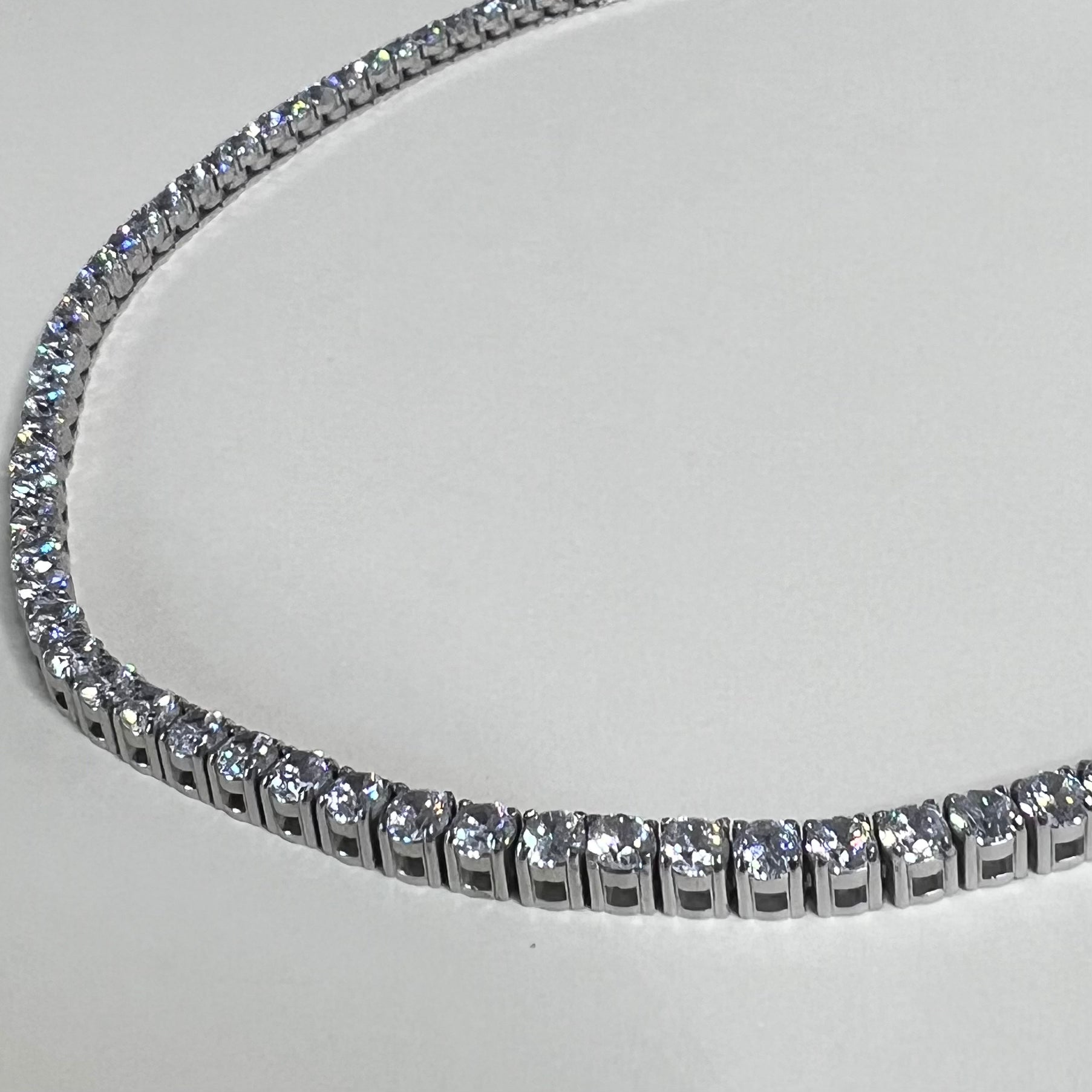Sample Sale Silver Tennis Necklace - Waterproof