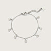 Silver Molten Coin Bracelet