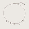 Silver Molten Coin Choker