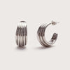 Silver Dune Hoops