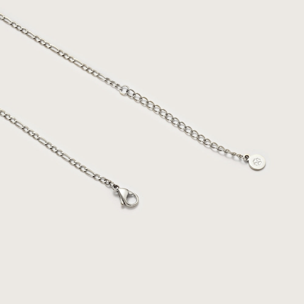 Silver Dainty Figaro Chain Necklace