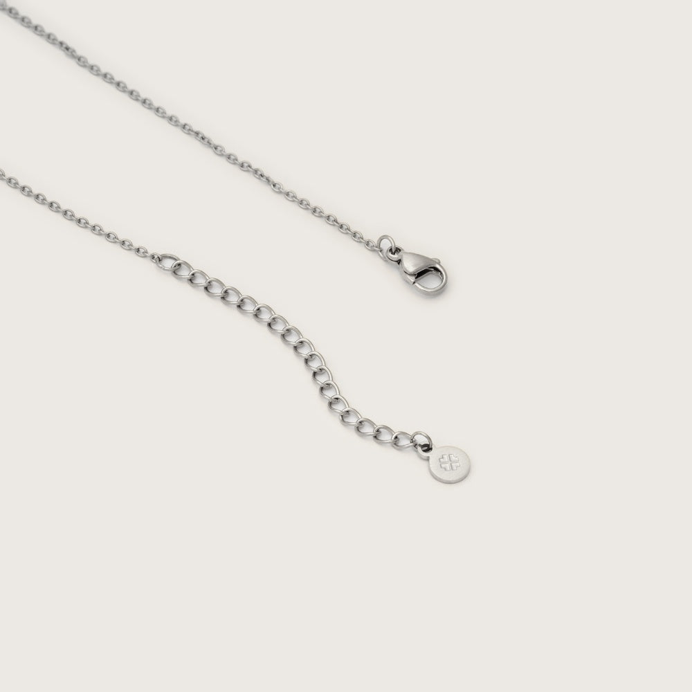 Silver T-Bar Pendant Necklace