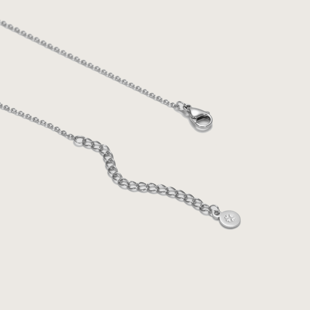 Silver Ethereal Amazonite Disc Necklace