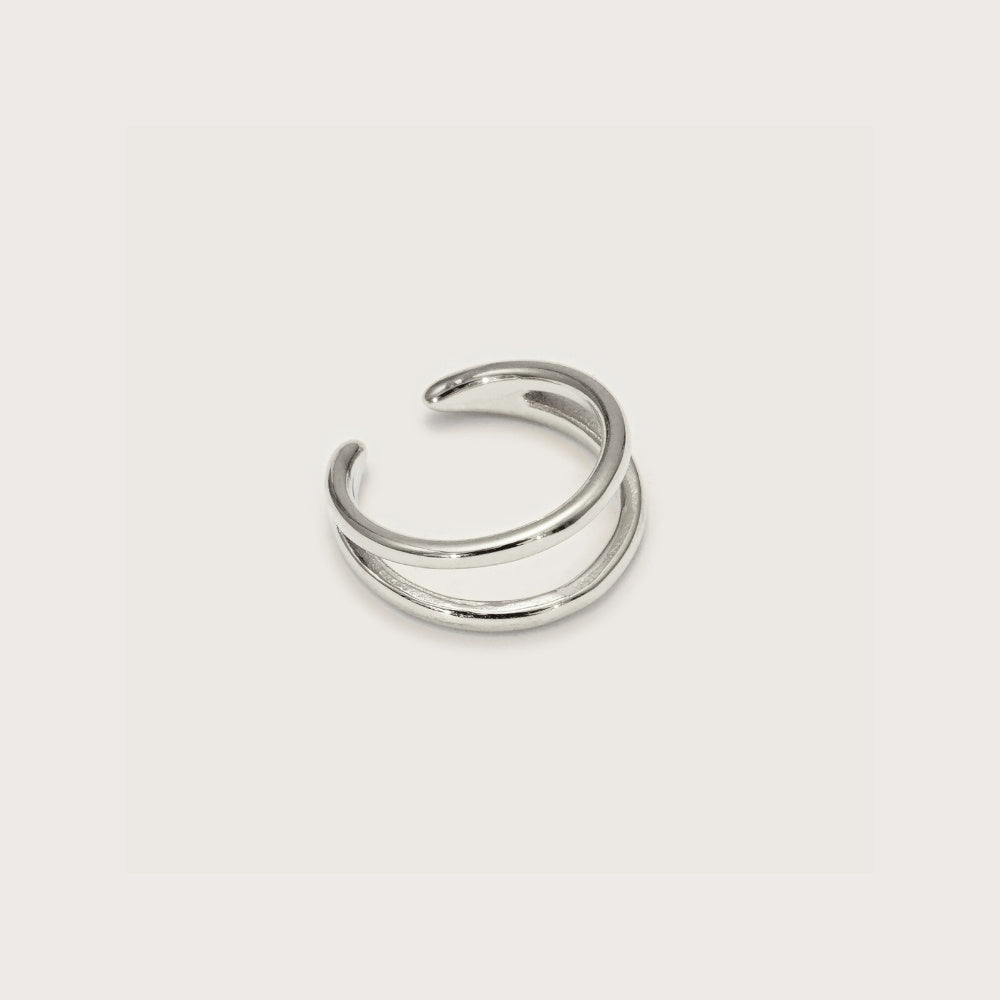 Silver Split Ear Cuff