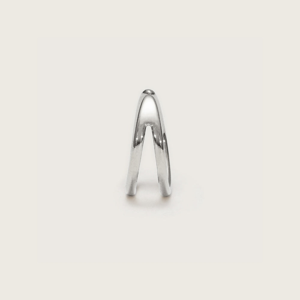 Silver Split Ear Cuff