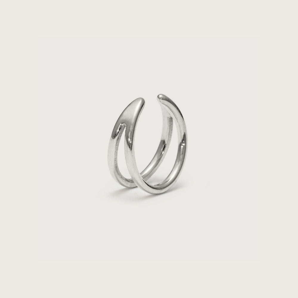 Silver Split Ear Cuff