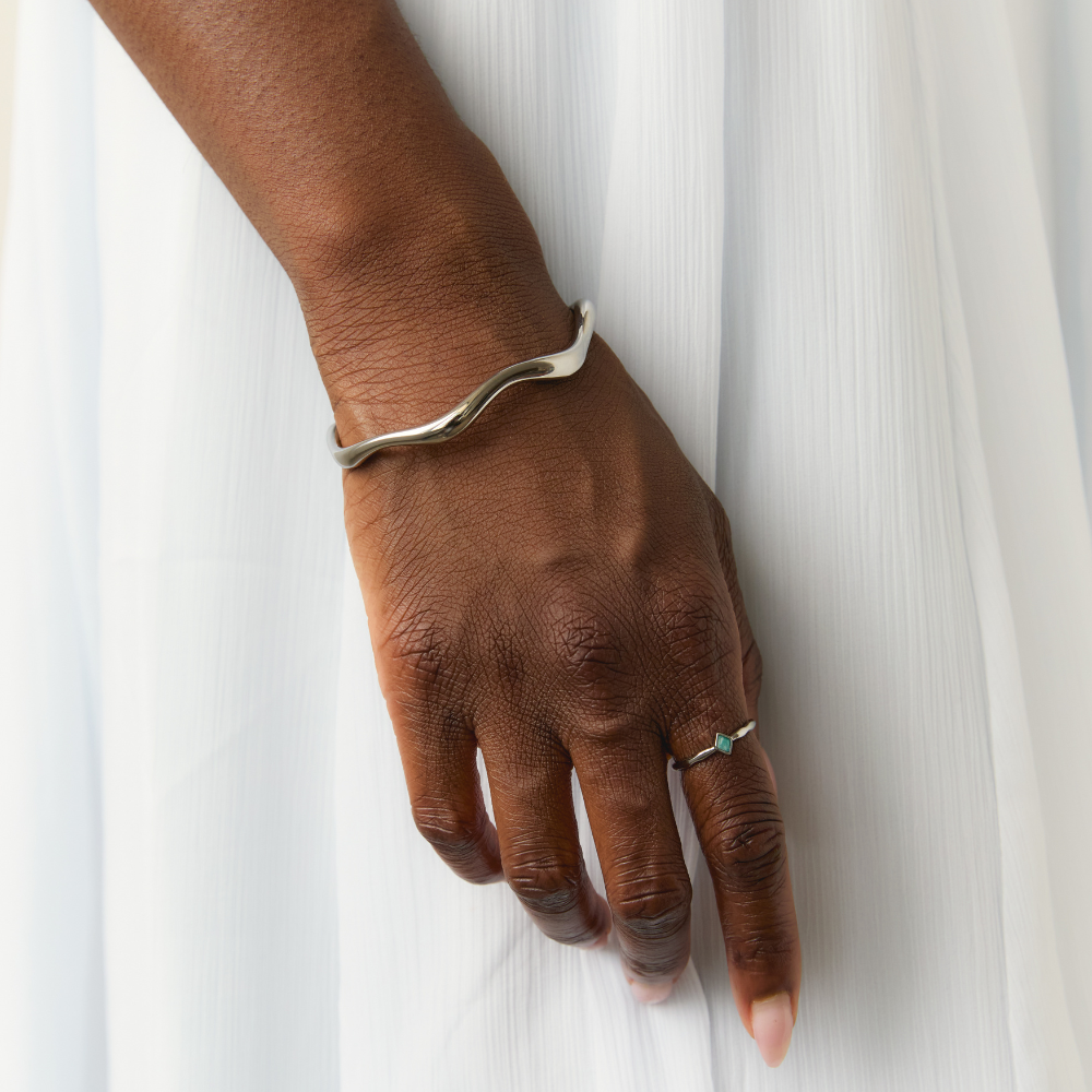 Silver Ethereal Bangle