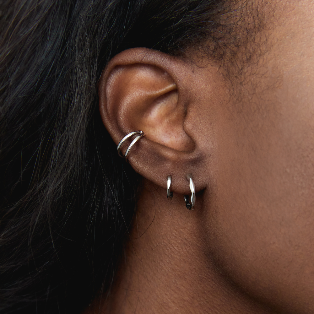Silver Ethereal Cartilage Clickers 6mm