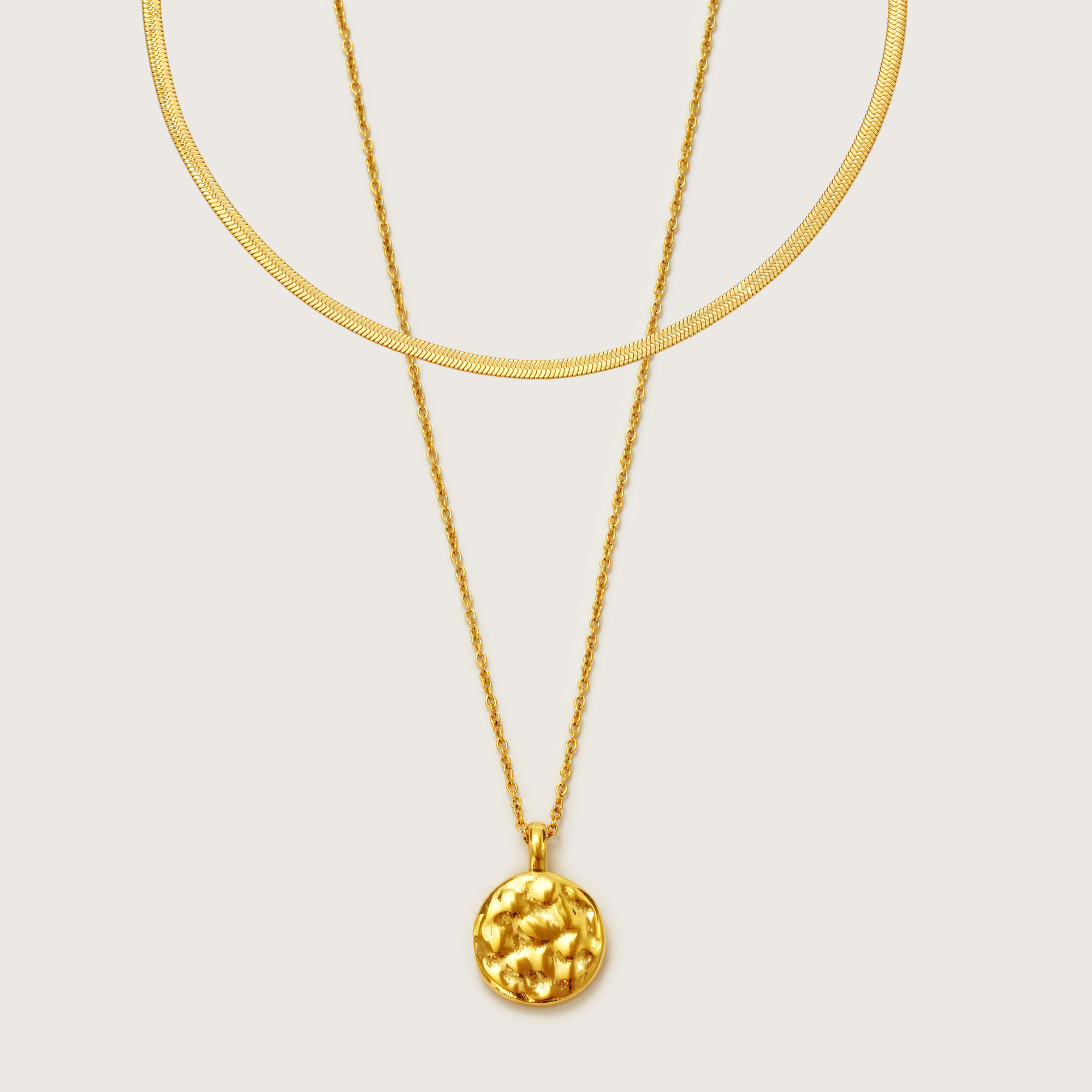 Gold Balaeric Necklace Layering Set