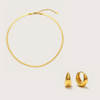 Gold Daily Ultimate Necklace and Earring Set