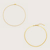 Gold Chain Necklace Layering Set