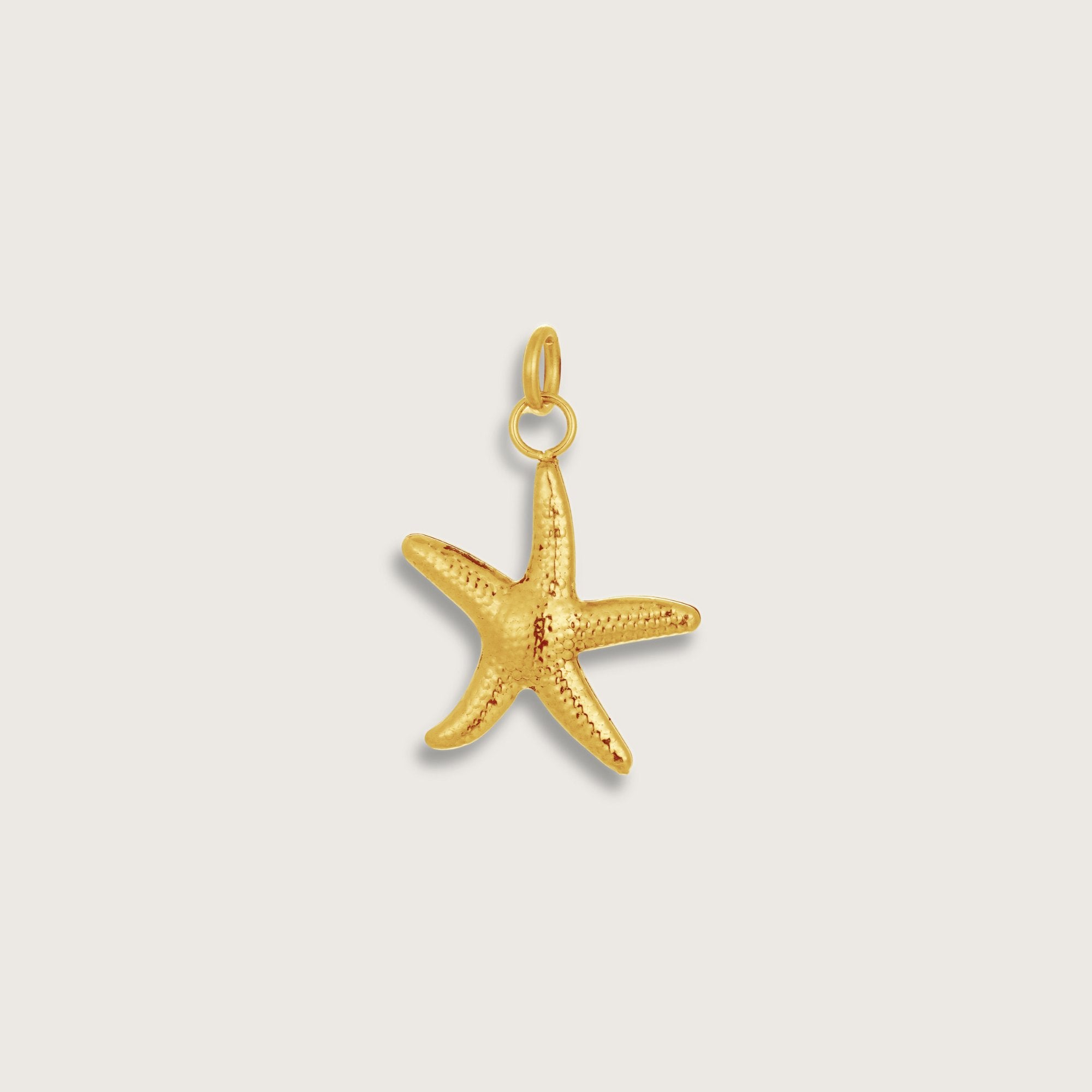 Gold Starfish Necklace Charm