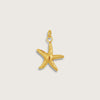 Gold Starfish Necklace Charm