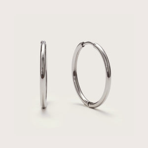 Silver Ultimate Midi Hoops 20mm - Pre-order
