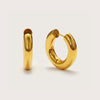 Gold Chubby Midi Hoops