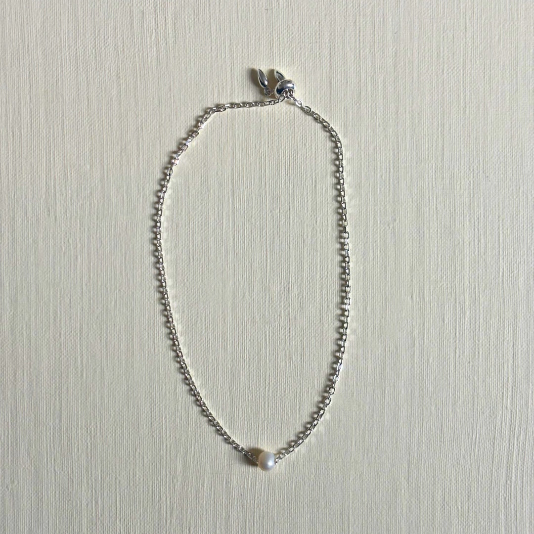 Sample Sale Silver Pearl Bracelet - XS/Child Size (Sterling Silver)
