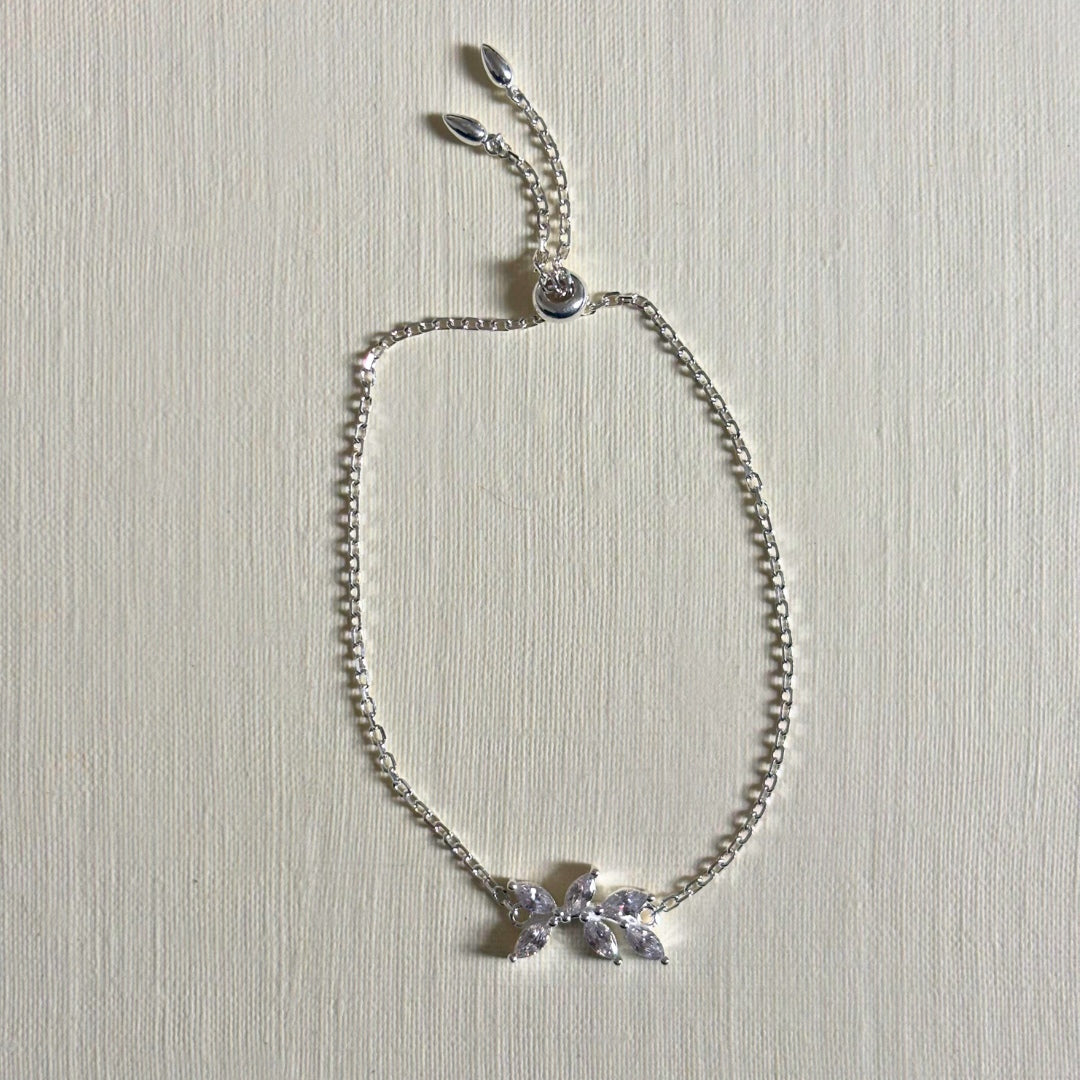 Sample Sale Silver Crystal Bracelet - XS/Child Size (Sterling Silver)