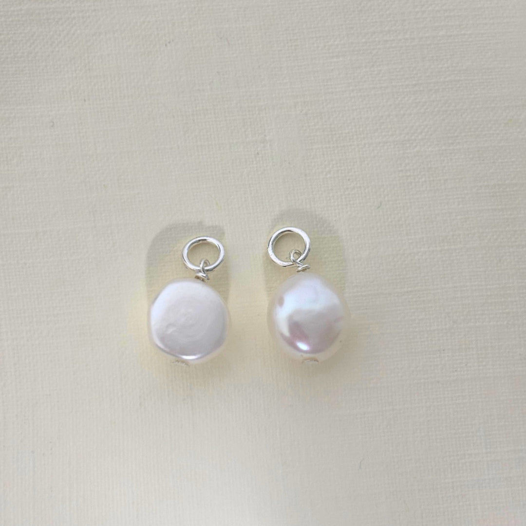 Sample Sale Silver Baroque Pearl Earring Charms (Sterling Silver)