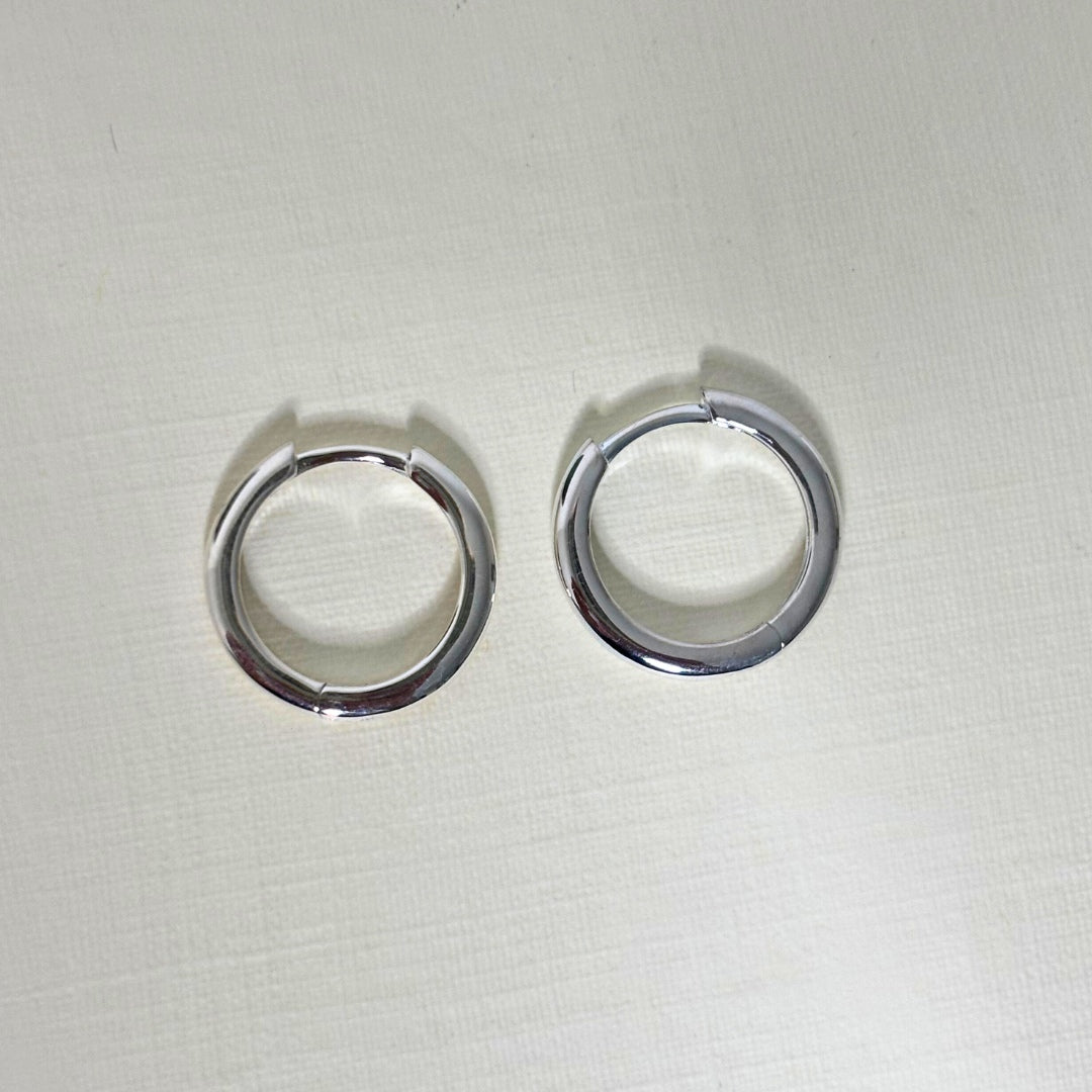 Sample Sale Silver 12mm Internal Hoops (Sterling Silver)