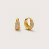 Gold Crystal Dome Huggies - Pre-order