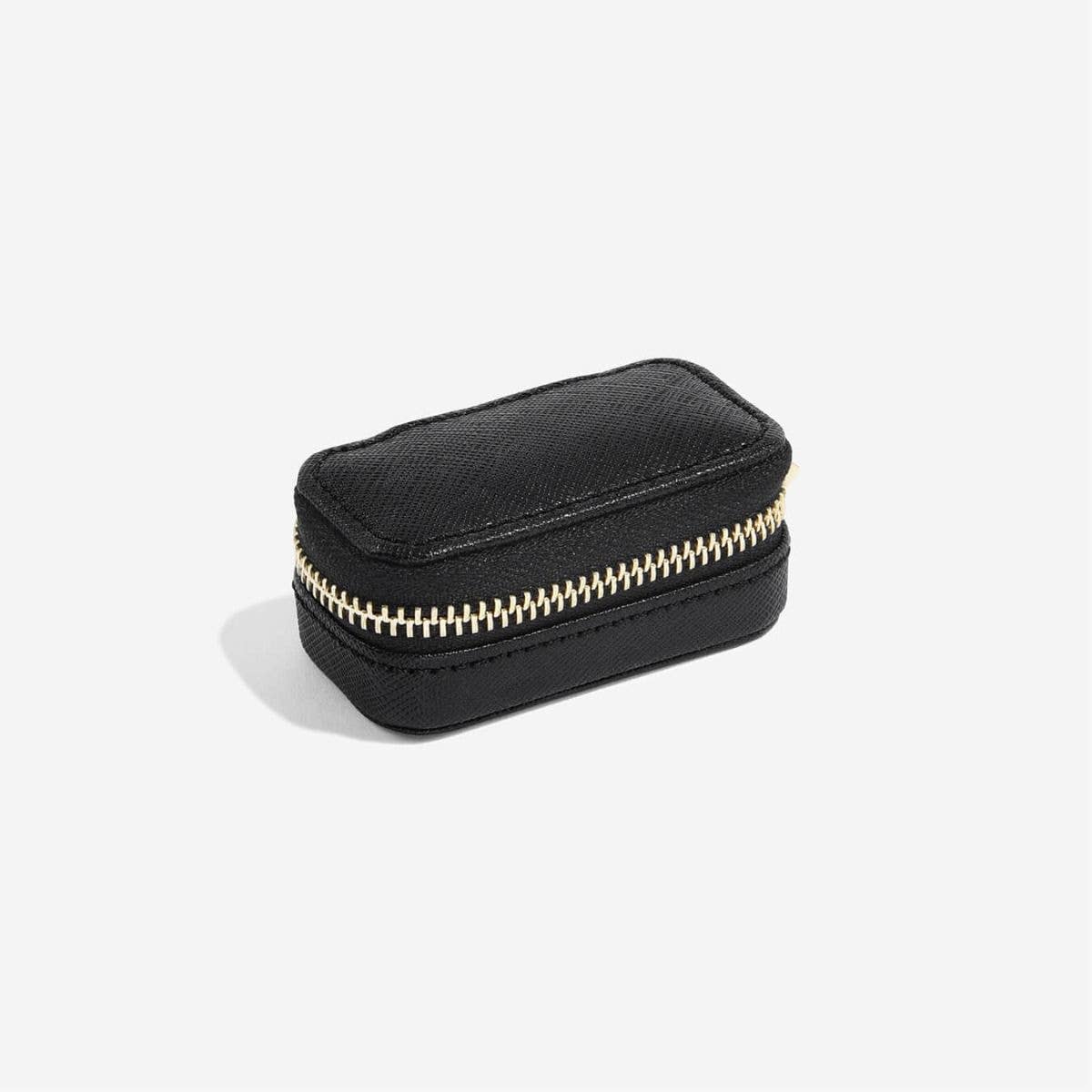 Black Petite Zipped Travel Jewellery Box