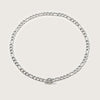 Silver Chunky Figaro T-Bar Necklace